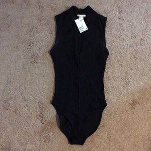 New With Tags Black Bodysuit